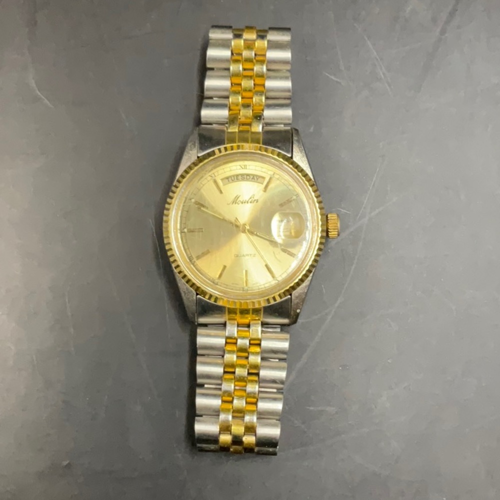 MOULIN Quartz Two Toned Wrist Watch